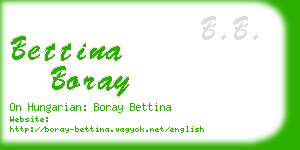 bettina boray business card